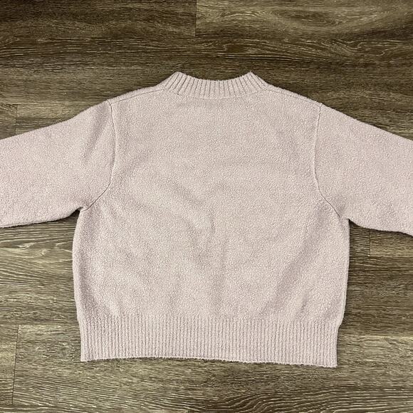 EUC AYR The Little Joy Organic Cotton Crewneck Sweater Purple Mist Size XL Fuzzy - Picture 14 of 14